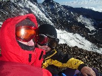 La pause au dessous du Portezuelo Vallecitos