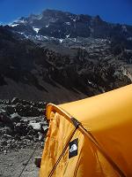 Repos au pied du massif
