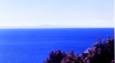 La cordillre au del du lac
